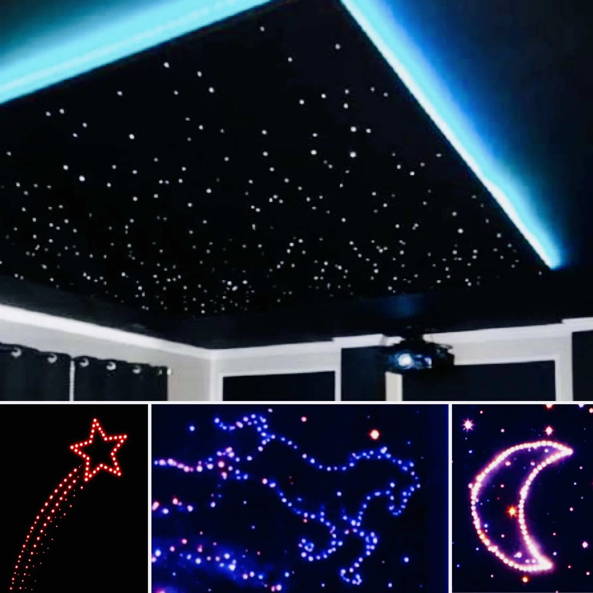 Starlight ceiling shown in a home interior